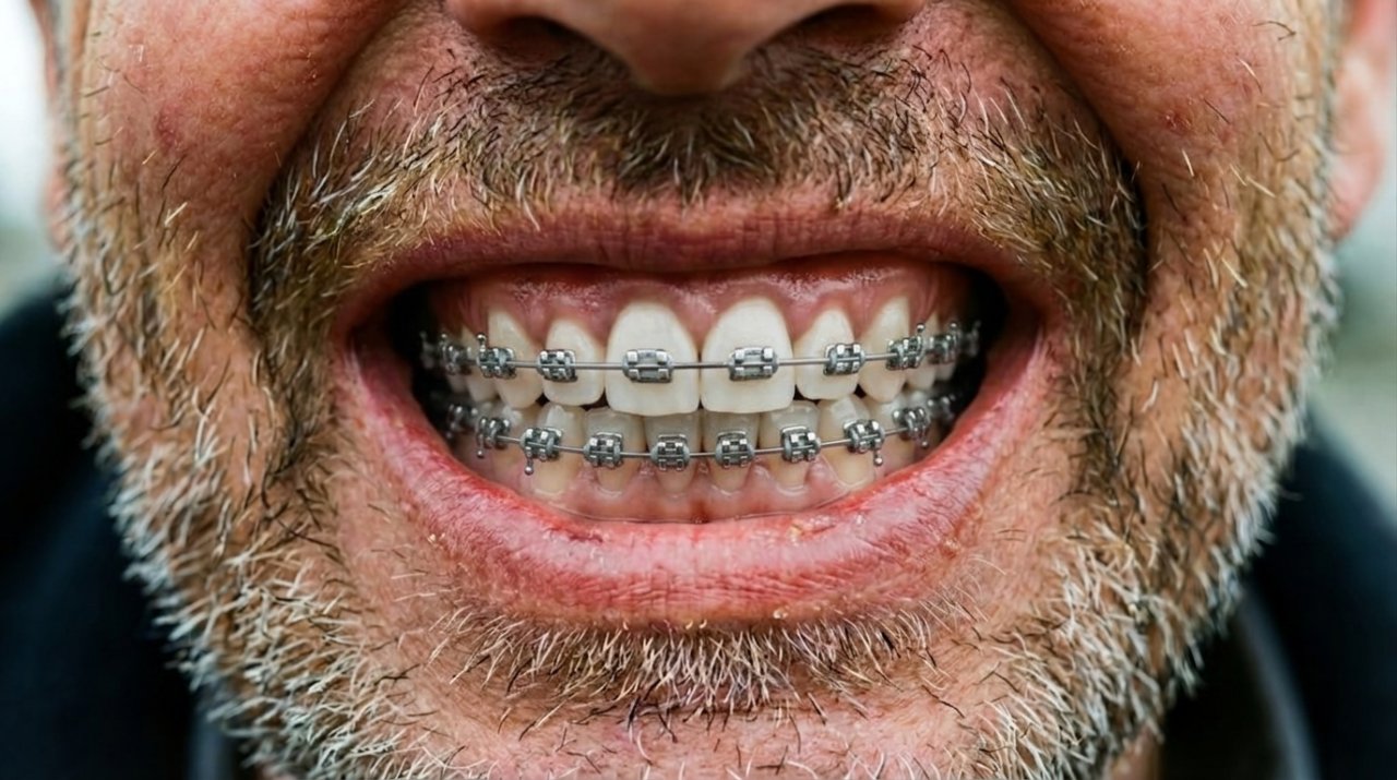 Try braces on a photo online — After