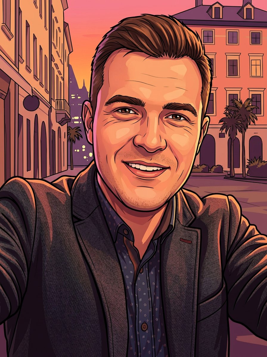 GTA style photo made from a selfie — After