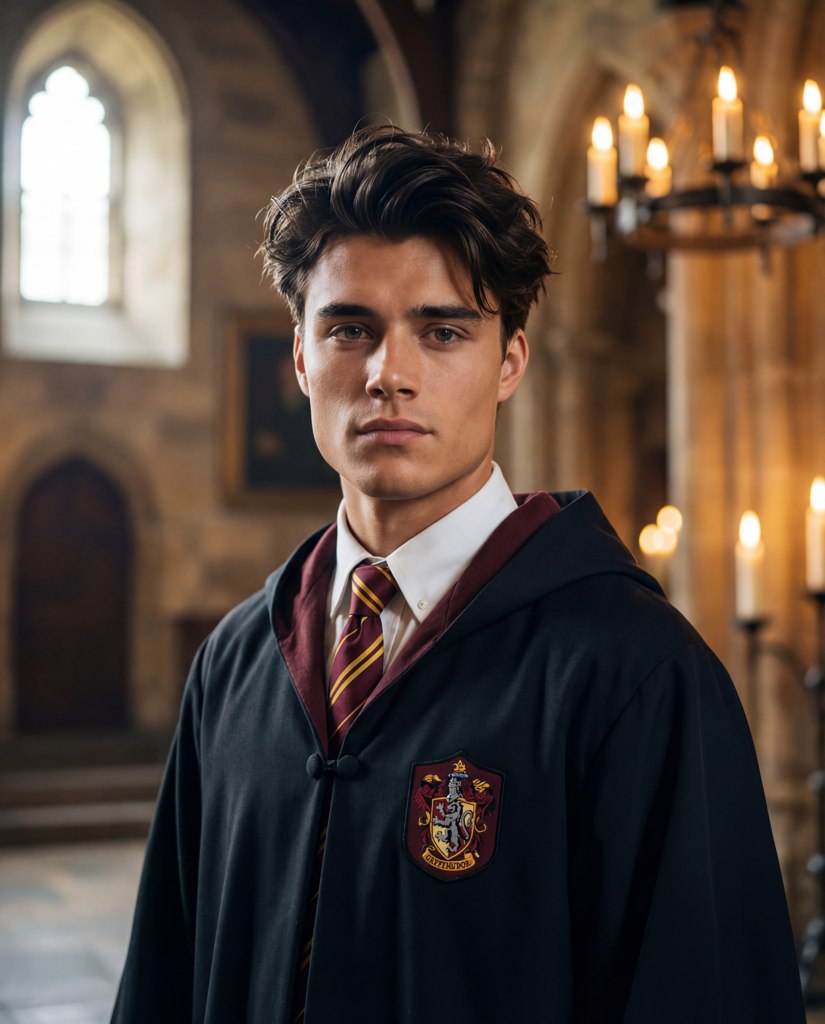 Photo shoot garri potter AI tool result example 1
