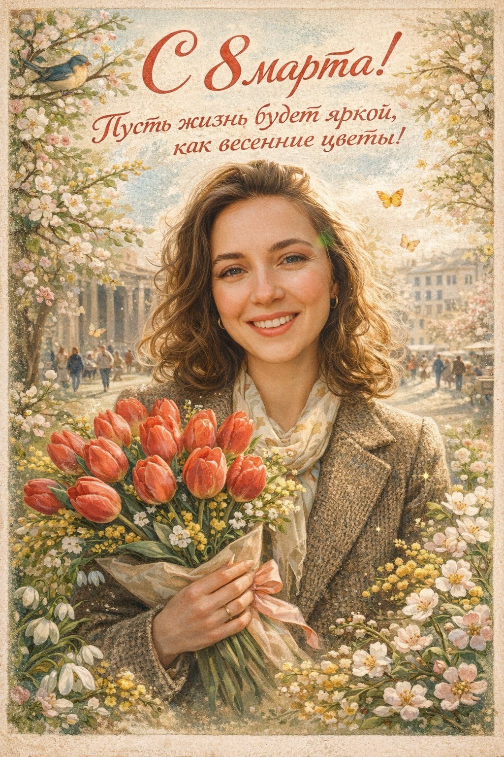Muzykalnye otkrytki 8 march AI effect result example