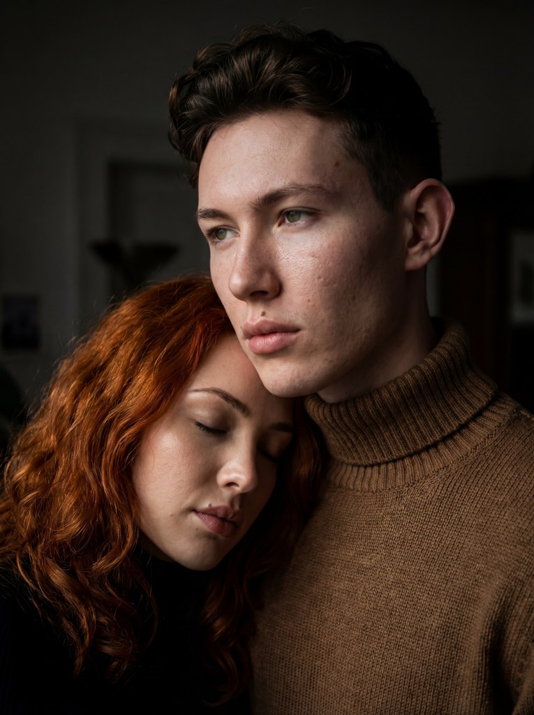Portrait couple AI detalizacia result example 1